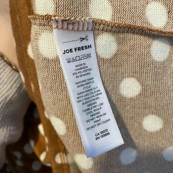 Joe Fresh x Jillian Harris Mindy Polka Dot Peplum Top - Picture 6 of 6